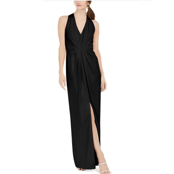 Adrianna Papell Dresses & Skirts - ADRIANNA PAPELL Slitted Halter Sheath Dress 8